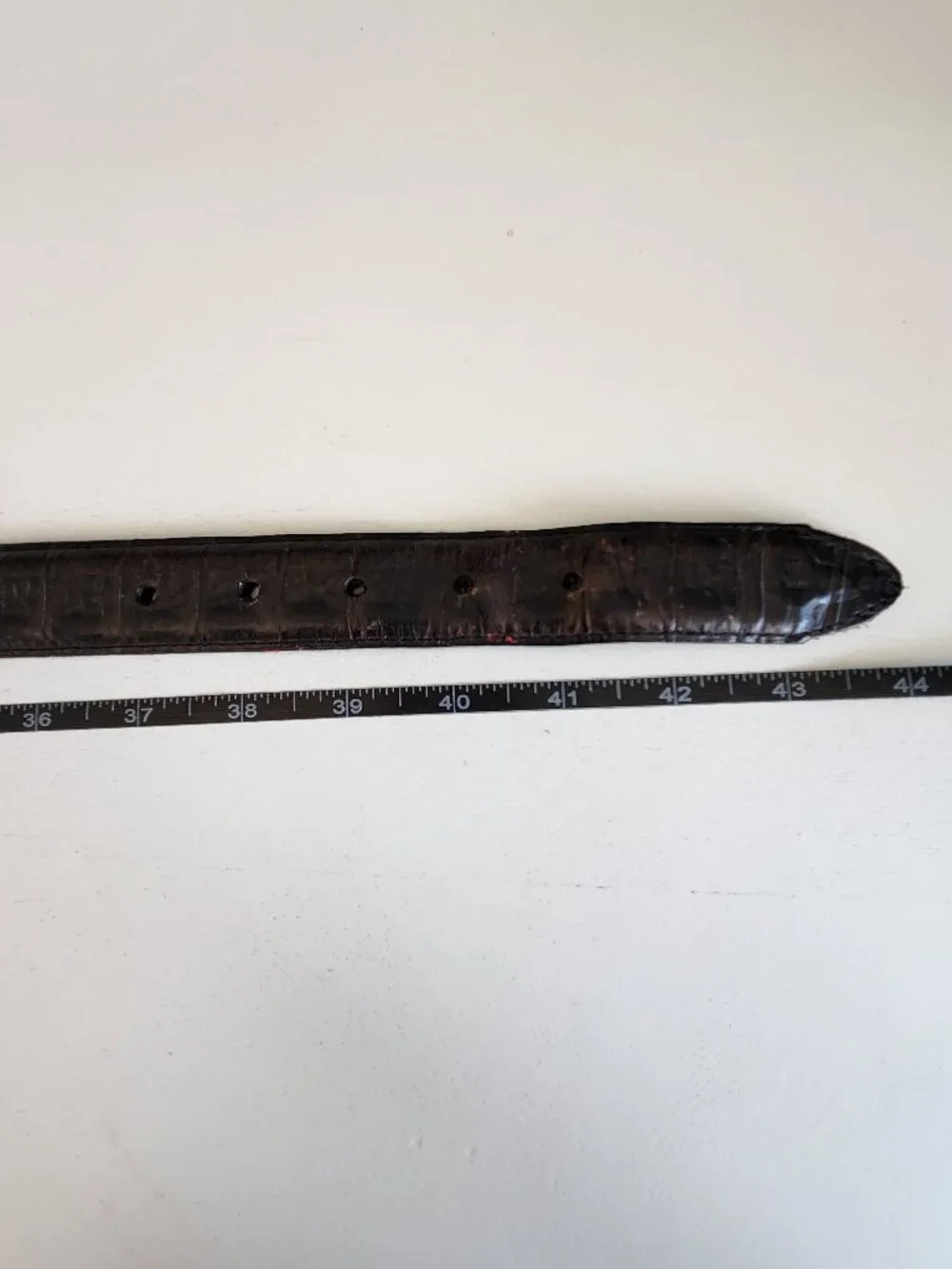 Vintage Imported Italian Leather w/Silver Concho Black Golf Belt | fits 37